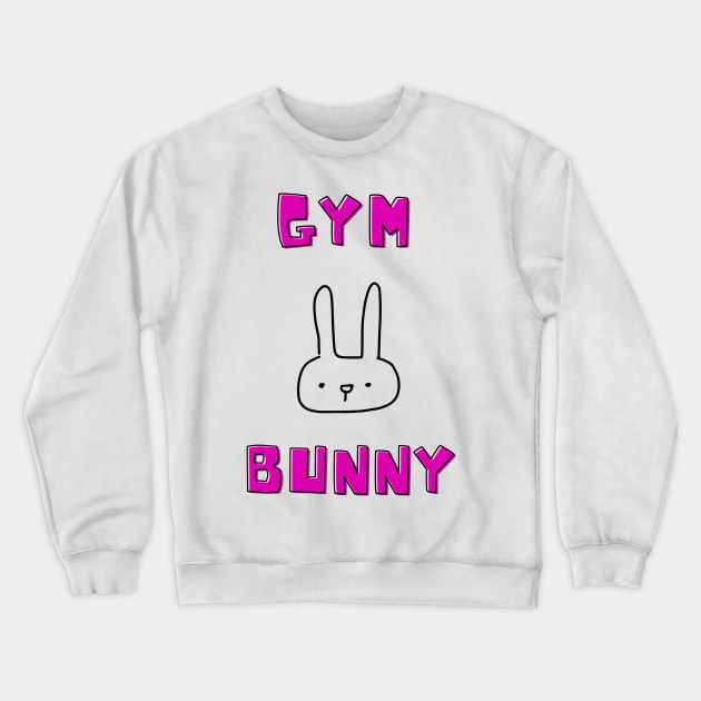 Gym Bunny Crewneck Sweatshirt by JLBCreations